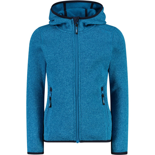 CMP Girl Jacket Fix Hood Fleece 16LP Giada-B.Blue