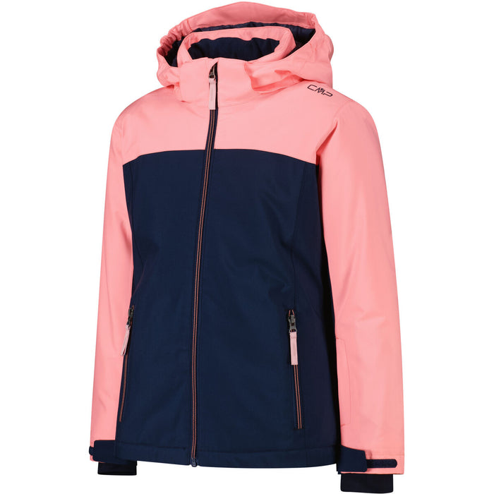 CMP Girl Jacket Snaps Hood Jacket 28NU BLUE INK-LOTUS