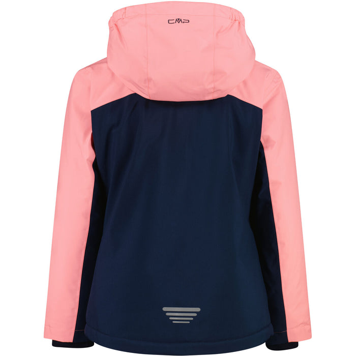 CMP Girl Jacket Snaps Hood Jacket 28NU BLUE INK-LOTUS