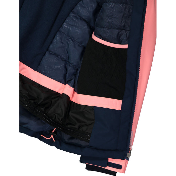 CMP Girl Jacket Snaps Hood Jacket 28NU BLUE INK-LOTUS