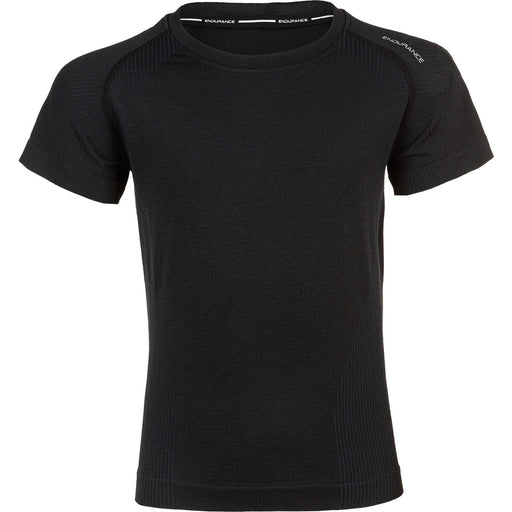 ENDURANCE Halen Jr. Seamless S/S Tee T-shirt 1011 Dark Grey Melange