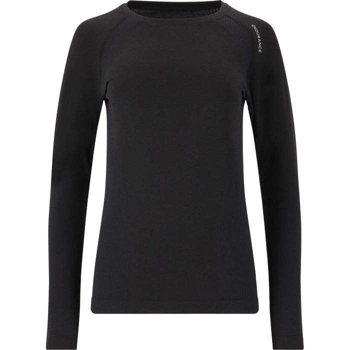 ENDURANCE Halen W Seamless L/S Tee T-shirt 1011 Dark Grey Melange