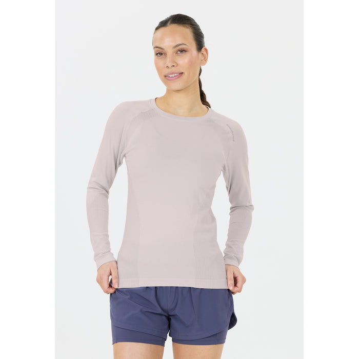 ENDURANCE Halen W Seamless L/S Tee T-shirt 1284 Lilac Gray