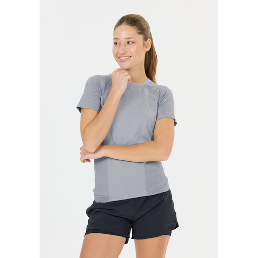 ENDURANCE Halen W Seamless S/S Tee T-shirt 2182 Flint Stone