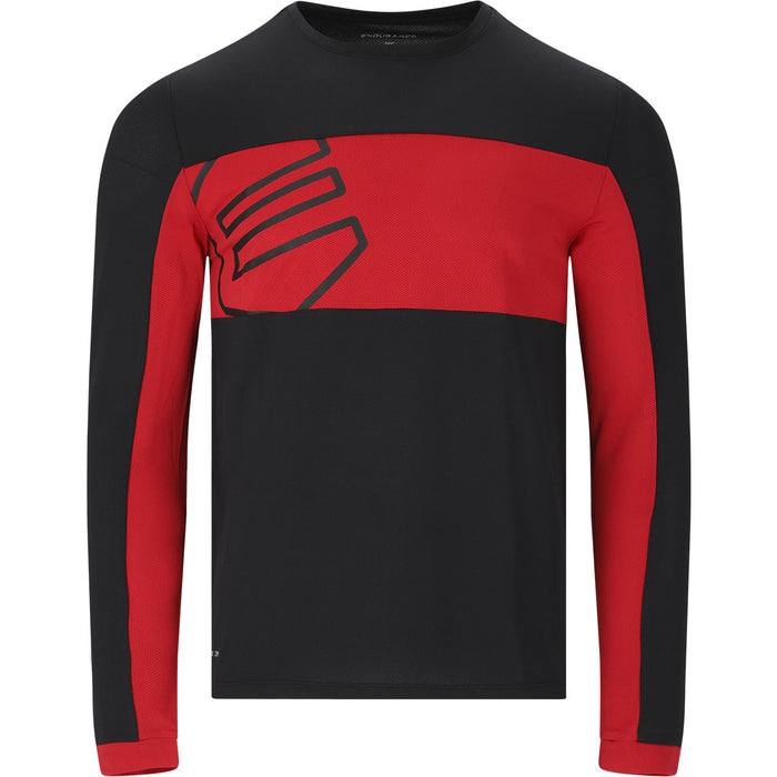 ENDURANCE Havent M Cycling/MTB L/S Tee Cycling Shirt 5057 Scarlet Sage