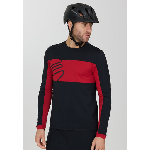 ENDURANCE Havent M Cycling/MTB L/S Tee Cycling Shirt 5057 Scarlet Sage