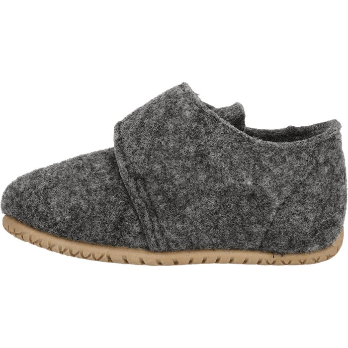 MOLS Heiris Kids Felt Slipper Shoes 1011 Dark Grey Melange