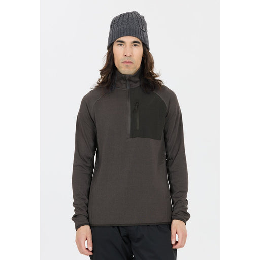 WHISTLER Helge M Half Zip Midlayer Midlayer 1011 Dark Grey Melange