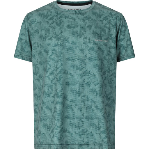 ENDURANCE Heloopa Jr. Print S/S Tee T-shirt P3891 Green Pixels