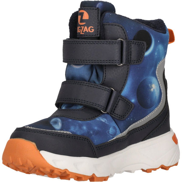 ZIGZAG Hidol Kids Boot w/Lights WP Boots 2048 Navy Blazer