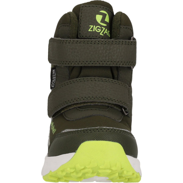 ZIGZAG Hidol Kids Boot w/Lights WP Boots 3038 Olive Night