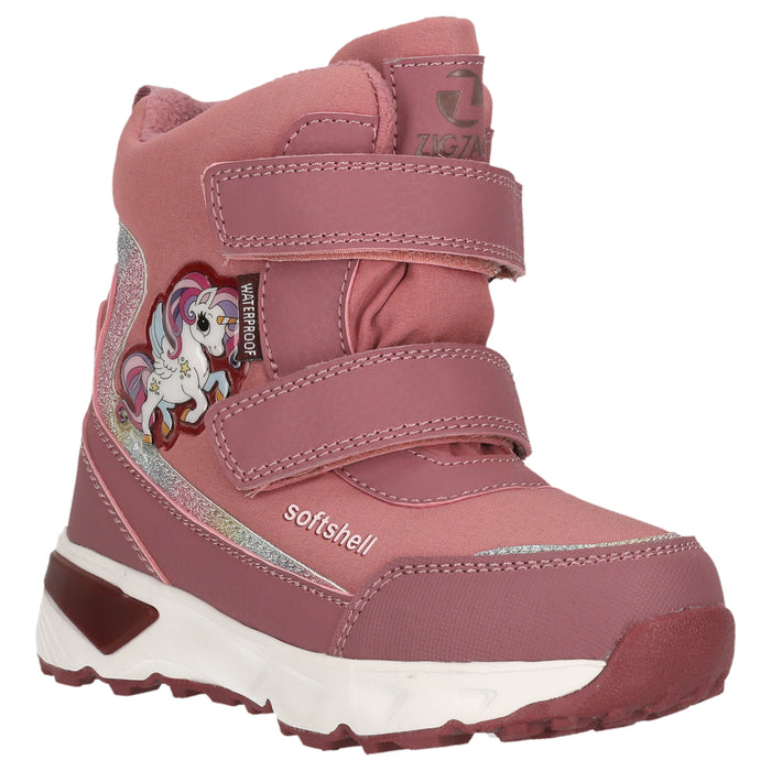 ZIGZAG Hidol Kids Boot w/Lights WP Boots 4145 Desert Rose