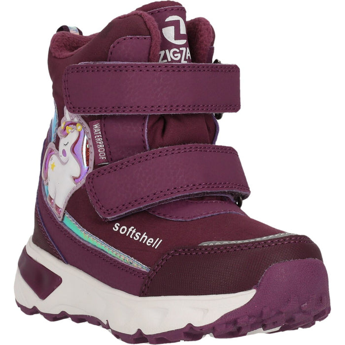 ZIGZAG Hidol Kids Boot w/Lights WP Boots 4149 Purple Pennant