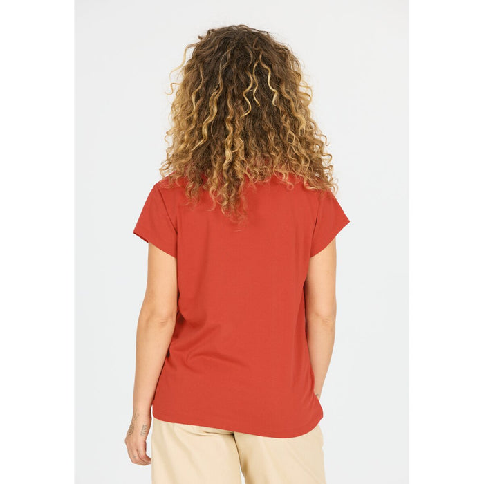 CRUZ Highmore W S/S T-shirt T-shirt 4344 Cinnabar
