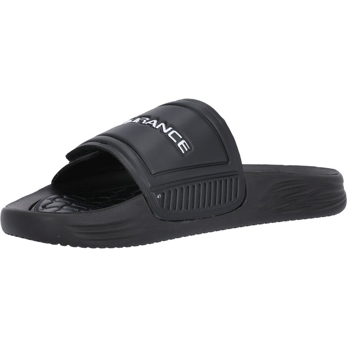 ENDURANCE Hildale Unisex Slipper W/Velcro Sandal 1001S Black Solid