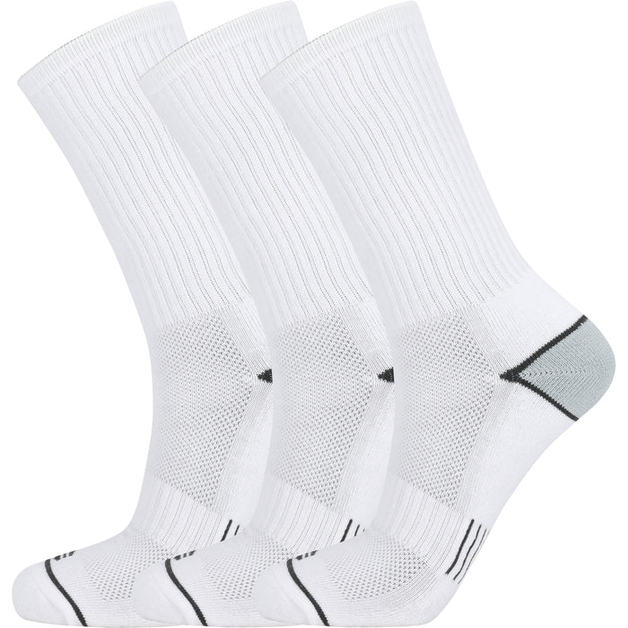 ENDURANCE Hoope Crew Socks 3-Pack Socks 1002 White