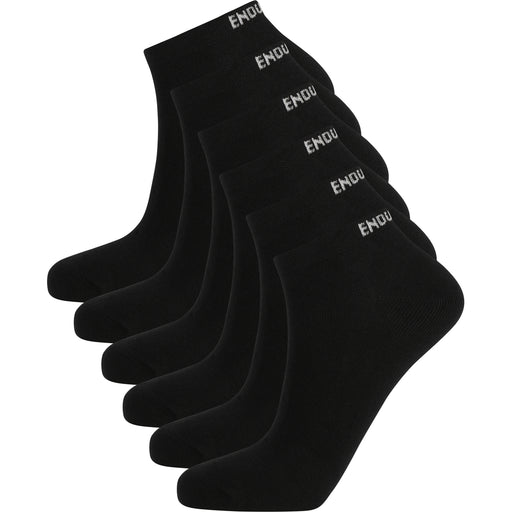 ENDURANCE Ibi Low Cut Socks 6-Pack Socks 1001 Black