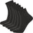 ENDURANCE Ibi Quarter Socks 6-Pack Socks 1001 Black