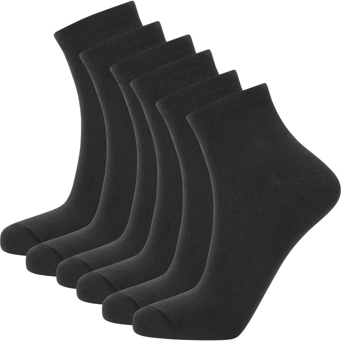 ENDURANCE Ibi Quarter Socks 6-Pack Socks 1001 Black