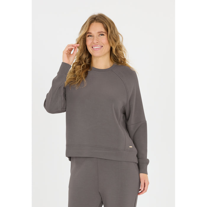 ATHLECIA Jacey W Crew Neck Sweatshirt 1291 Plum Kitten
