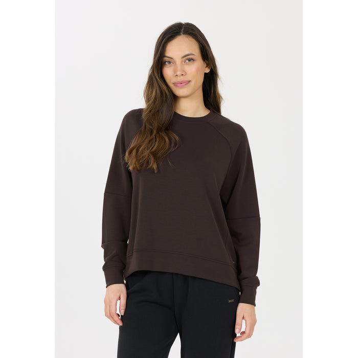 ATHLECIA Jacey W Crew Neck Sweatshirt 1294 Chocolate Torte