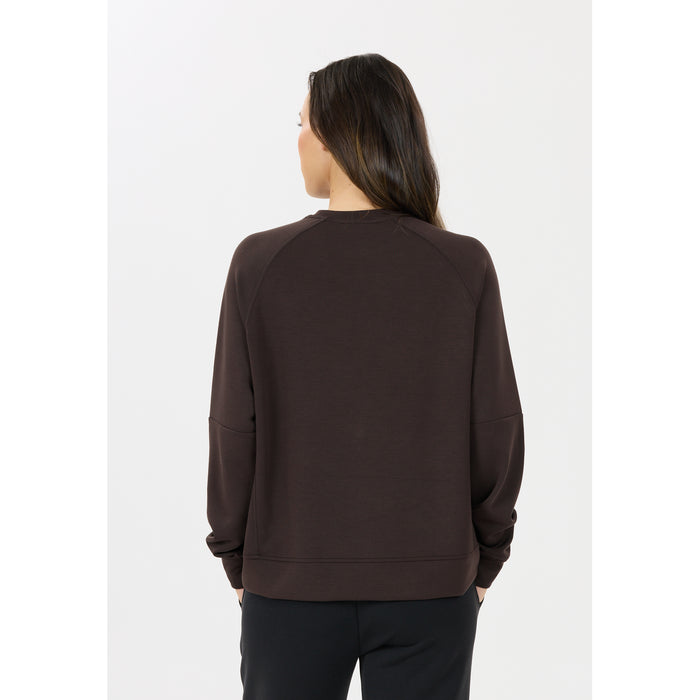 ATHLECIA Jacey W Crew Neck Sweatshirt 1294 Chocolate Torte