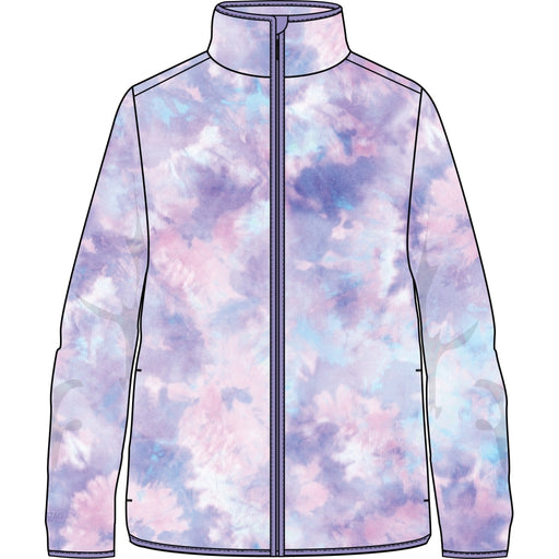 ZIGZAG Jasmina Printed Fleece Jacket Fleece Print 3746 Tie Dye