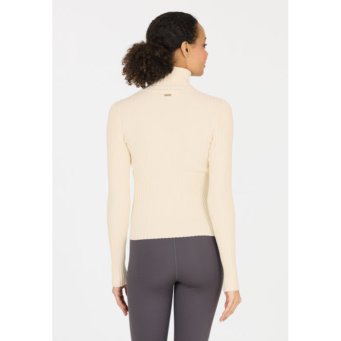 ATHLECIA Jelina W Ribbed Turtleneck Midlayer 1145 Whisper White