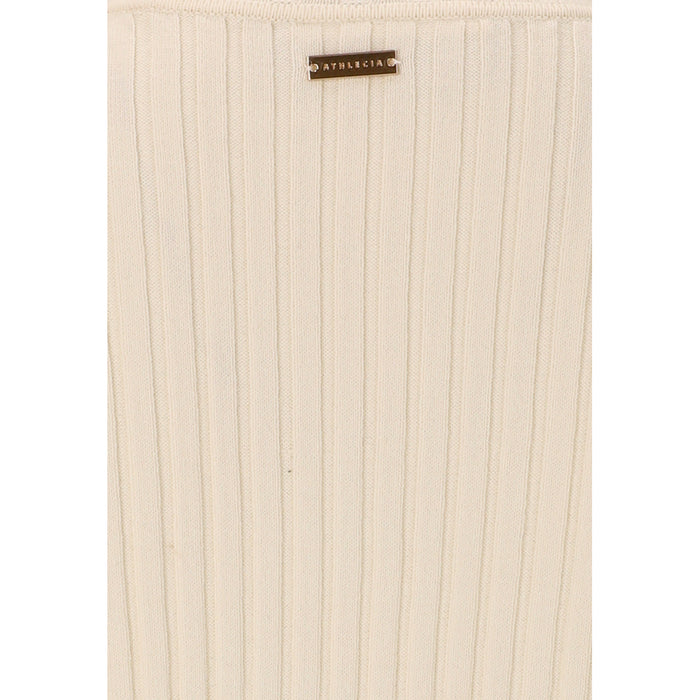 ATHLECIA Jelina W Ribbed Turtleneck Midlayer 1145 Whisper White