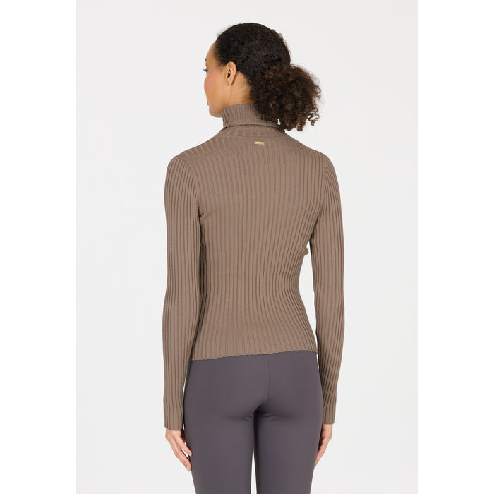 ATHLECIA Jelina W Ribbed Turtleneck Midlayer 3040 Fallen Rock