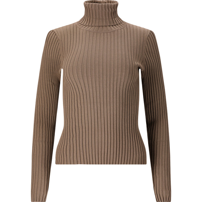ATHLECIA Jelina W Ribbed Turtleneck Midlayer 3040 Fallen Rock