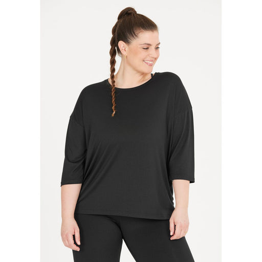 Q SPORTSWEAR Jenirei W Soft Touch 3/4 Tee T-shirt 1001 Black