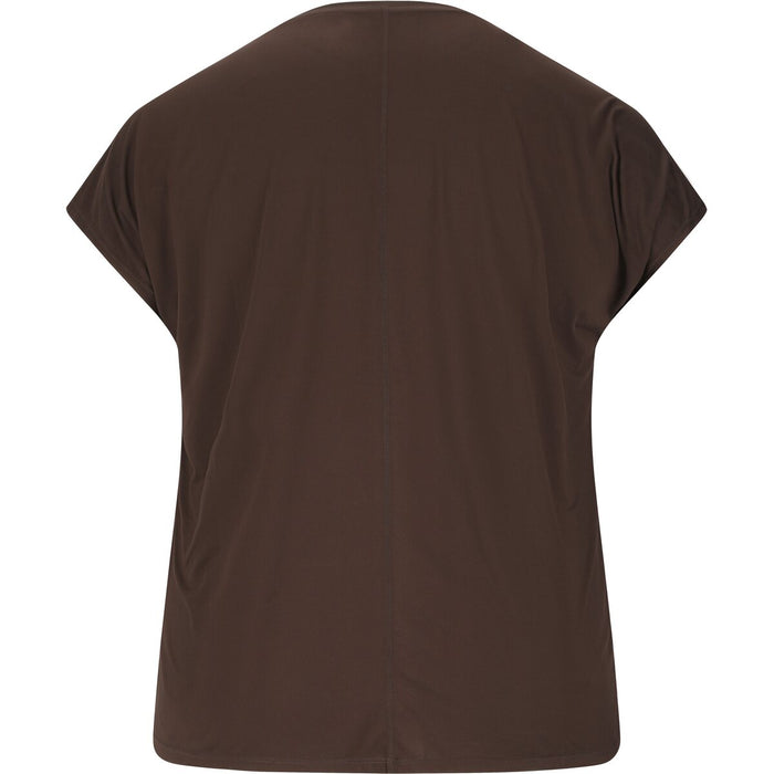 Q SPORTSWEAR Jenirei W Soft Touch Tee T-shirt 1294 Chocolate Torte