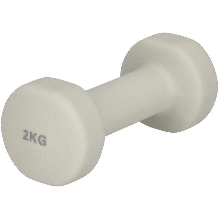 ATHLECIA Jessey Neoprene Dumbbell 2KG Fitness equipment 1207 Vaporous Gray