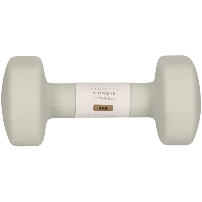 ATHLECIA Jessey Neoprene Dumbbell 5KG Fitness equipment 1207 Vaporous Gray