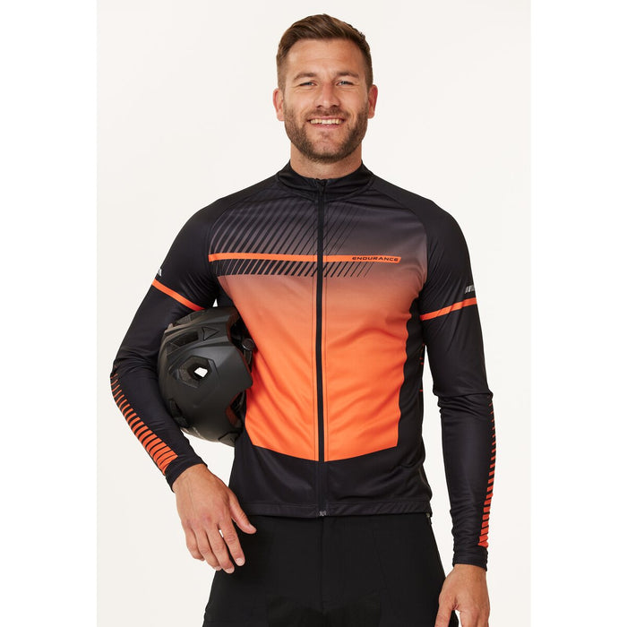 ENDURANCE Jillard M Cycling/MTB L/S Shirt Cycling Shirt 5070 Flame