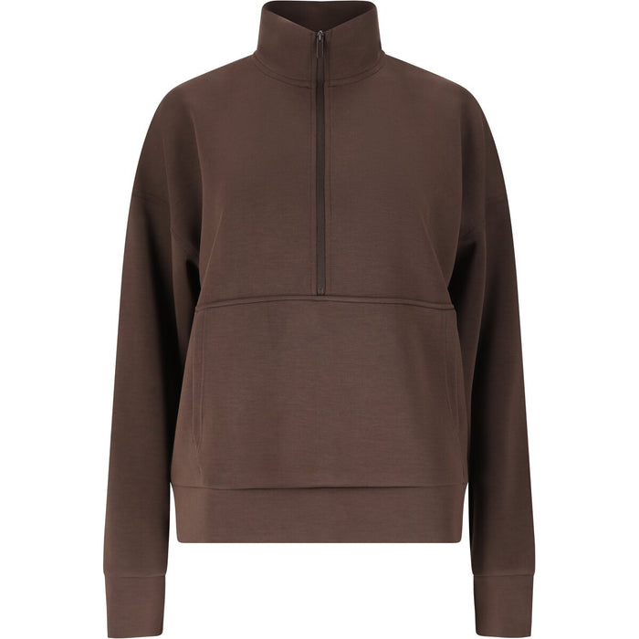 ATHLECIA Jillnana W Half Zip Sweatshirt 1294 Chocolate Torte