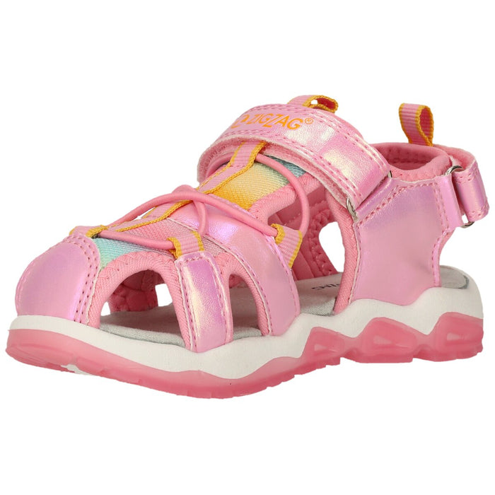 ZIGZAG Jugoe Kids Closed Sandal W/Lights Sandal 4391 Begonia Pink