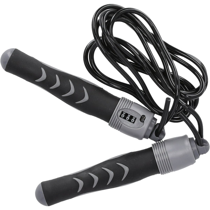 ENDURANCE Jump rope with counter Fitness equipment 1001 Black