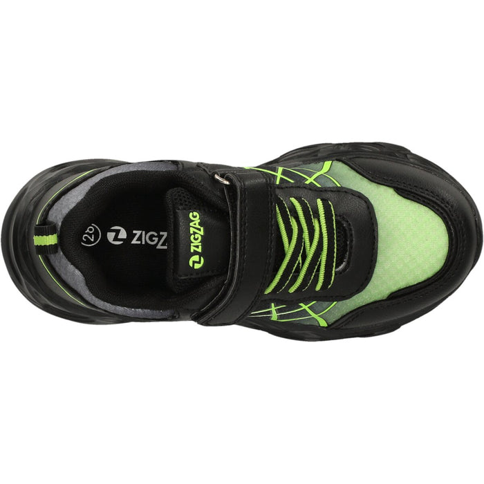 ZIGZAG Kalmi Kids Shoe w/Lights Shoes 1001S Black Solid