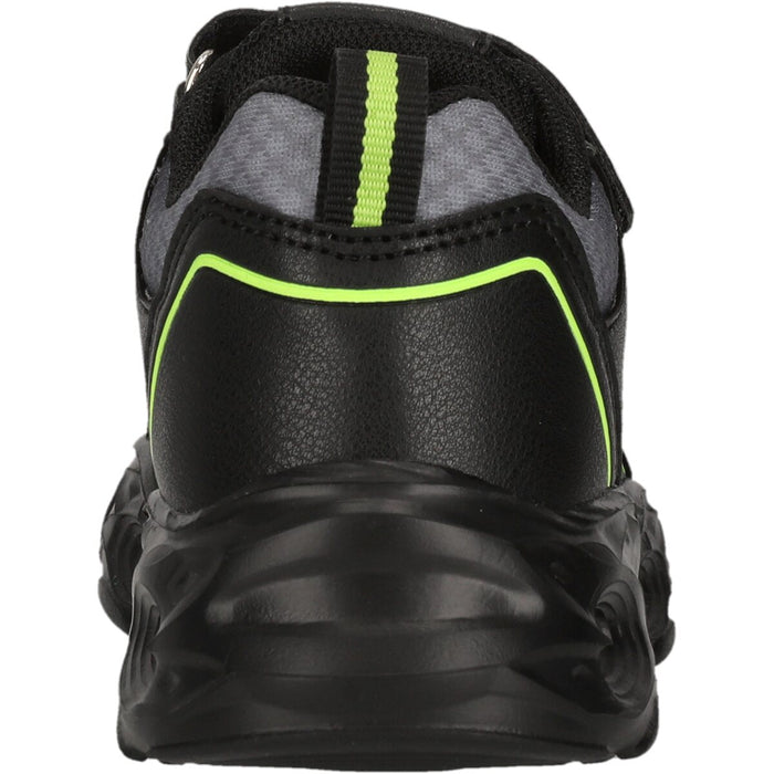 ZIGZAG Kalmi Kids Shoe w/Lights Shoes 1001S Black Solid