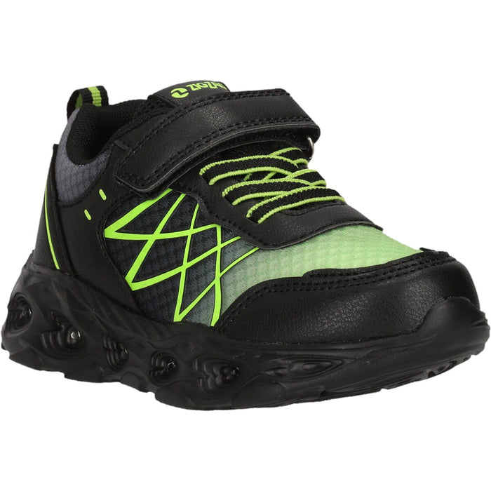 ZIGZAG Kalmi Kids Shoe w/Lights Shoes 1001S Black Solid