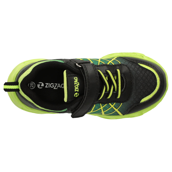 ZIGZAG Kalmi Kids Shoe w/Lights Shoes 3004 Lime Punch