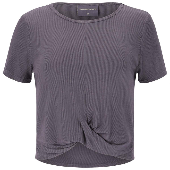 ENDURANCE Katero W Rib Knot Tee T-shirt 1117 Shark