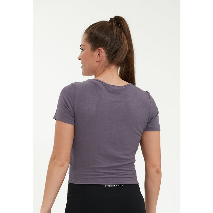 ENDURANCE Katero W Rib Knot Tee T-shirt 1117 Shark