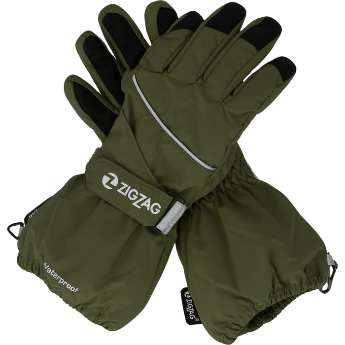 ZIGZAG Kempston Glove w/dropliner Gloves 3074 Kombu Green