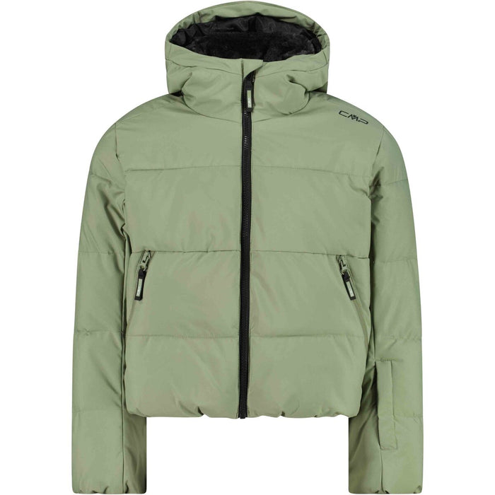 CMP Kid G Jacket Fix Hood Jacket E624 Green Tea