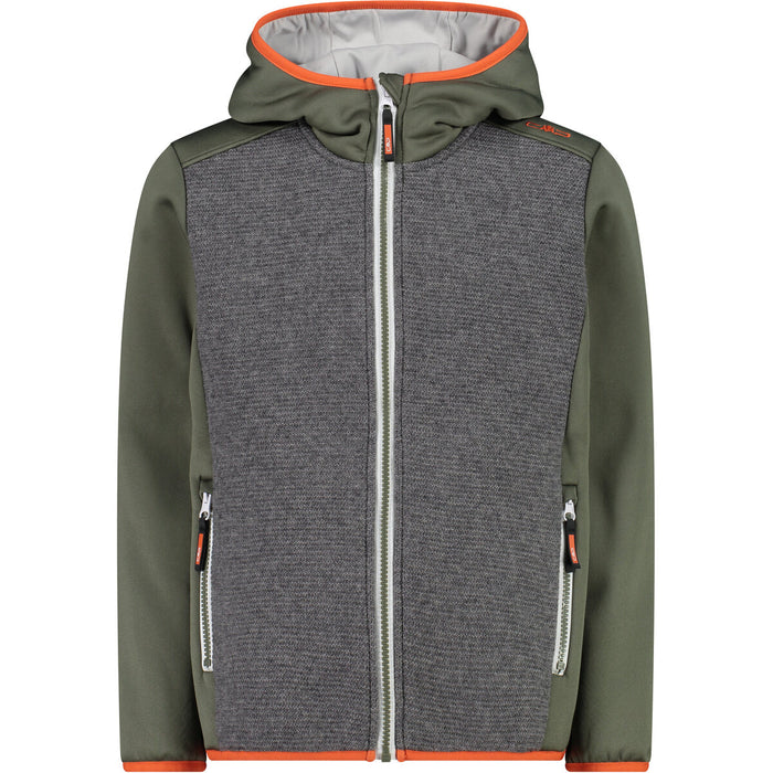 CMP Kid Jacket Fix Hood Jacket F876 Kaki