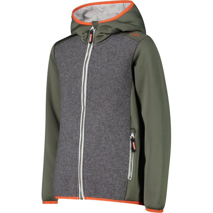 CMP Kid Jacket Fix Hood Jacket F876 Kaki
