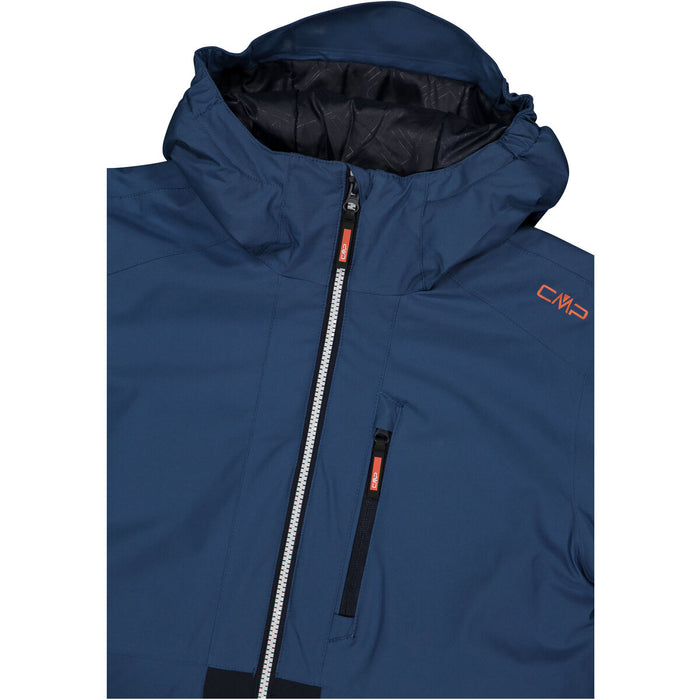 CMP Kid Jacket Fix Hood Jacket N825 Bluestone